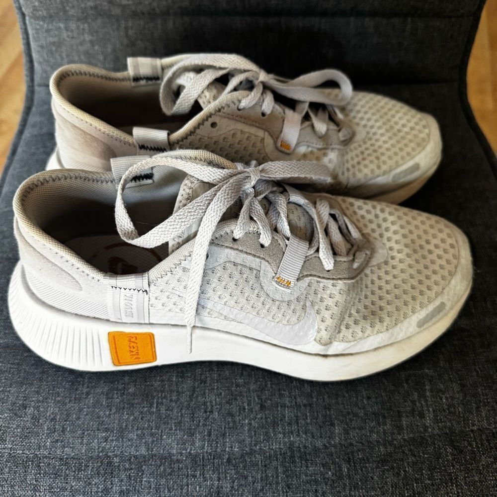Tan and orange Nike Running Shoes Women’s 8.5